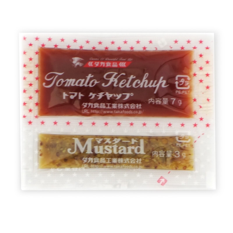 タカ トマトケチャップ＆マスタード　７g+３g×４０個×１５入