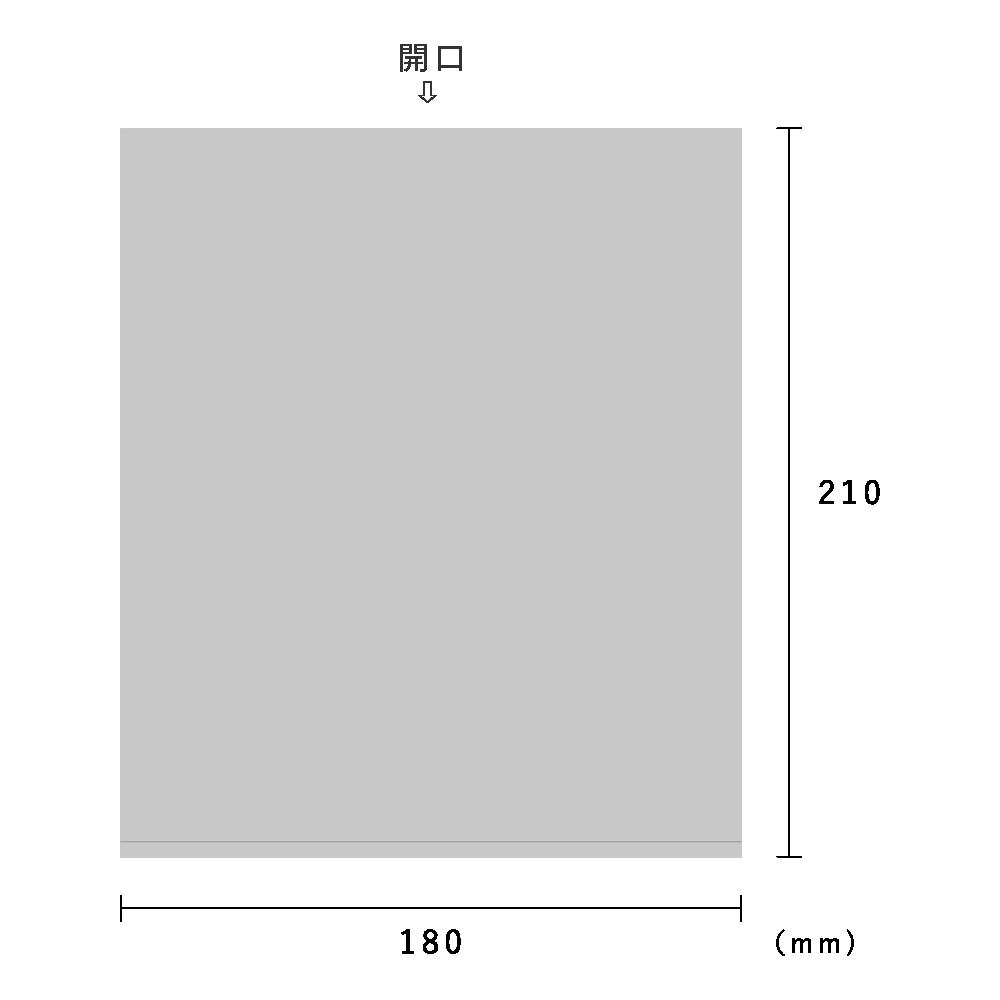 ＰＰ 0.025×１８０×２１０　100枚×10