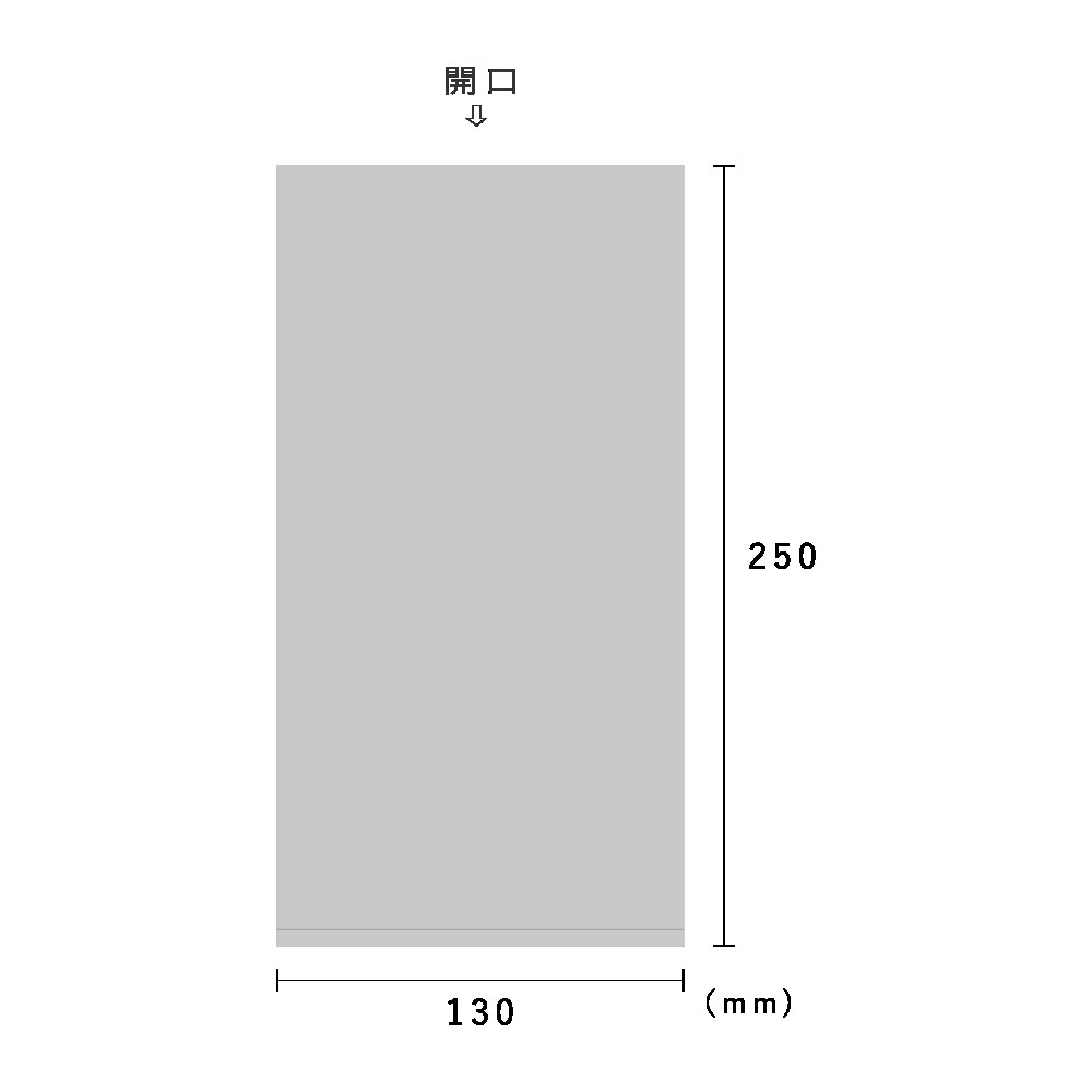 ＰＰ　0.03×１３０×２５０(No.８）　100枚×10