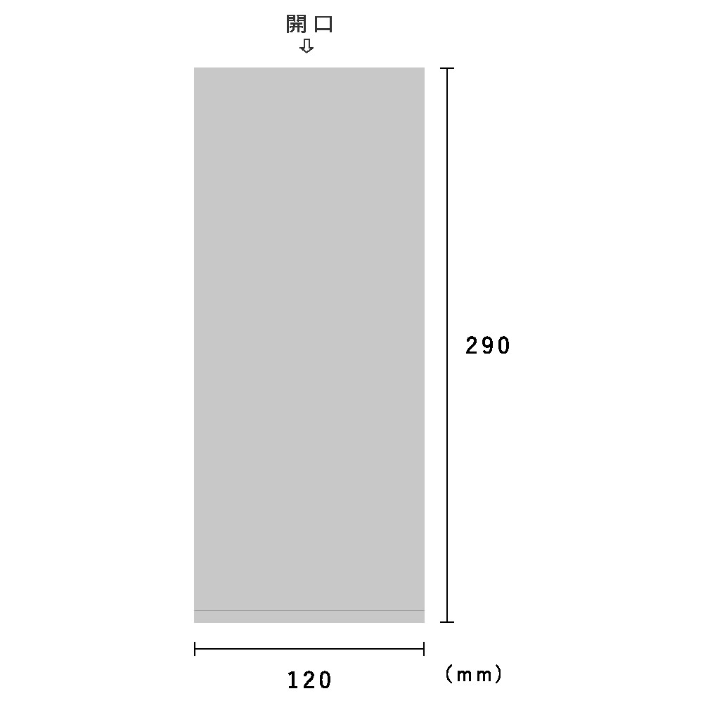 ＰＰ 0.025×１２０×２９０　100枚×10