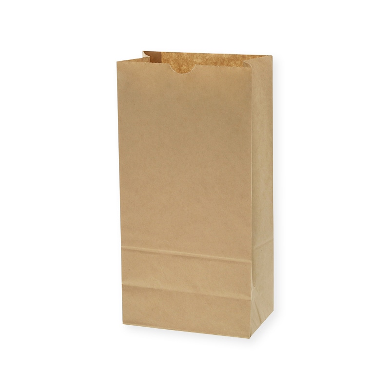 HEIKO 角底紙袋No.12未晒(茶色)無地　100枚