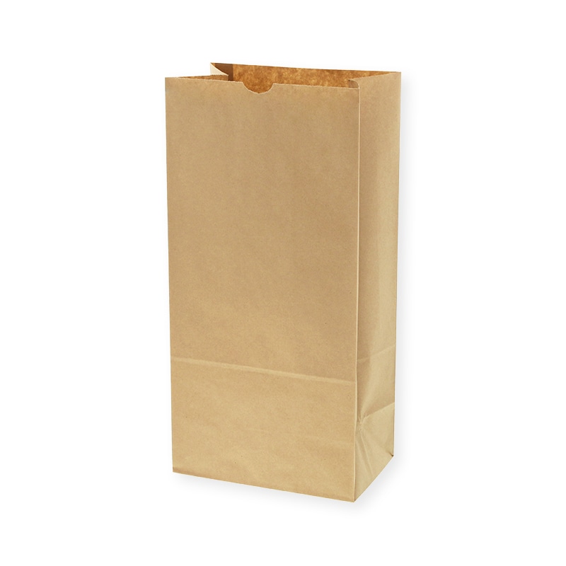 HEIKO 角底紙袋No.16未晒(茶色)無地　100枚