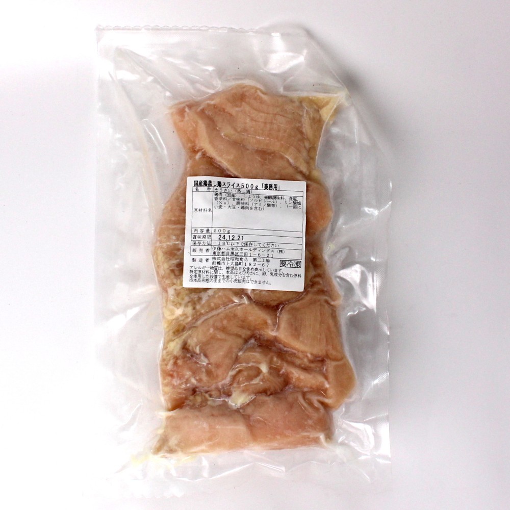 伊藤 国産 蒸し鶏スライス冷凍　５００g